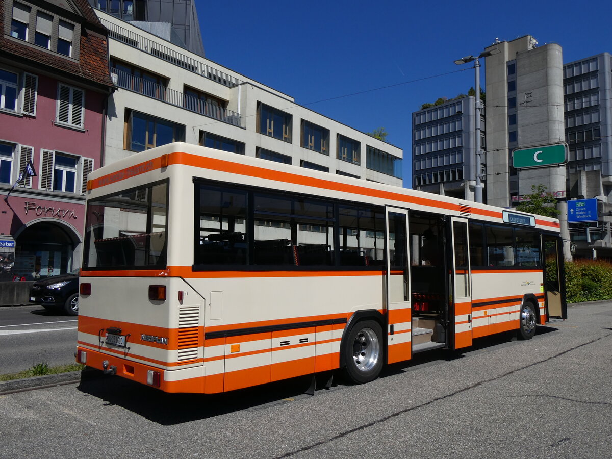 (261'744) - BSF Hochdorf - Nr. 11/LU 151'690 - Neoplan (ex M�der, Schwanden) am 27. April 2024 beim Bahnhof Brugg