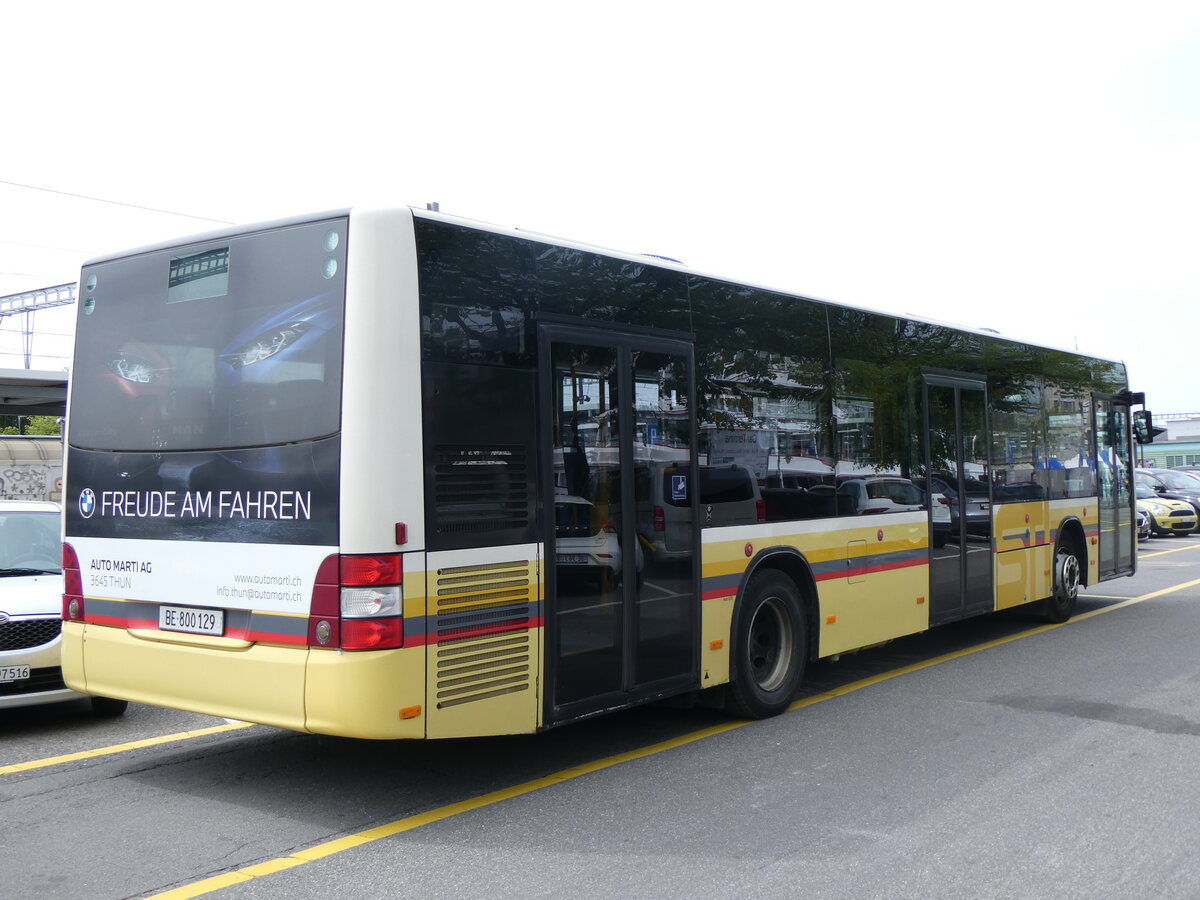 (261'850) - STI Thun - Nr. 129/BE 800'129 - MAN am 30. April 2024 in Thun, CarTerminal
