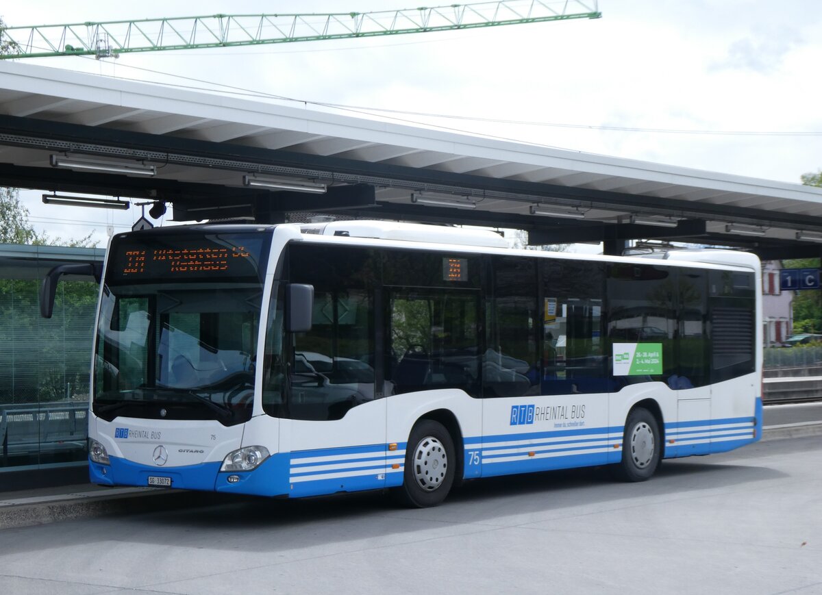 (261'862) - RTB Altst�tten - Nr. 75/SG 33'072 - Mercedes am 2. Mai 2024 beim Bahnhof Altst�tten