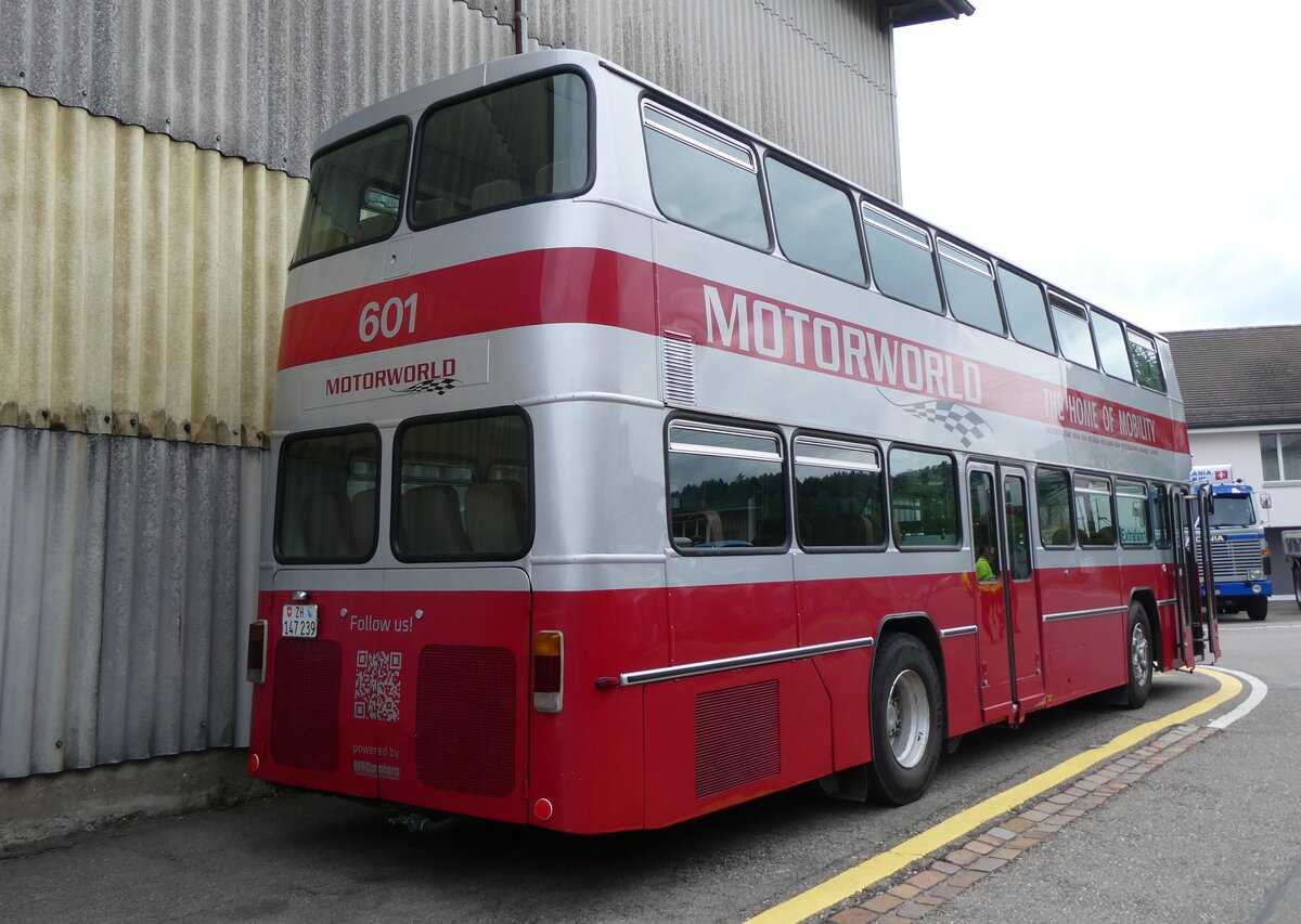 (261'974) - Motorworld, Kemptthal - Nr. 601/ZH 147'239 - B�ssing (ex WV Winterthur Nr. 601; ex WV Winterthur Nr. 201; ex Amt f�r Luftverkehr, Z�rich Nr. 47; ex Swissair, Z�rich Nr. 23) am 4. Mai 2024 in Attikon, Wegm�ller