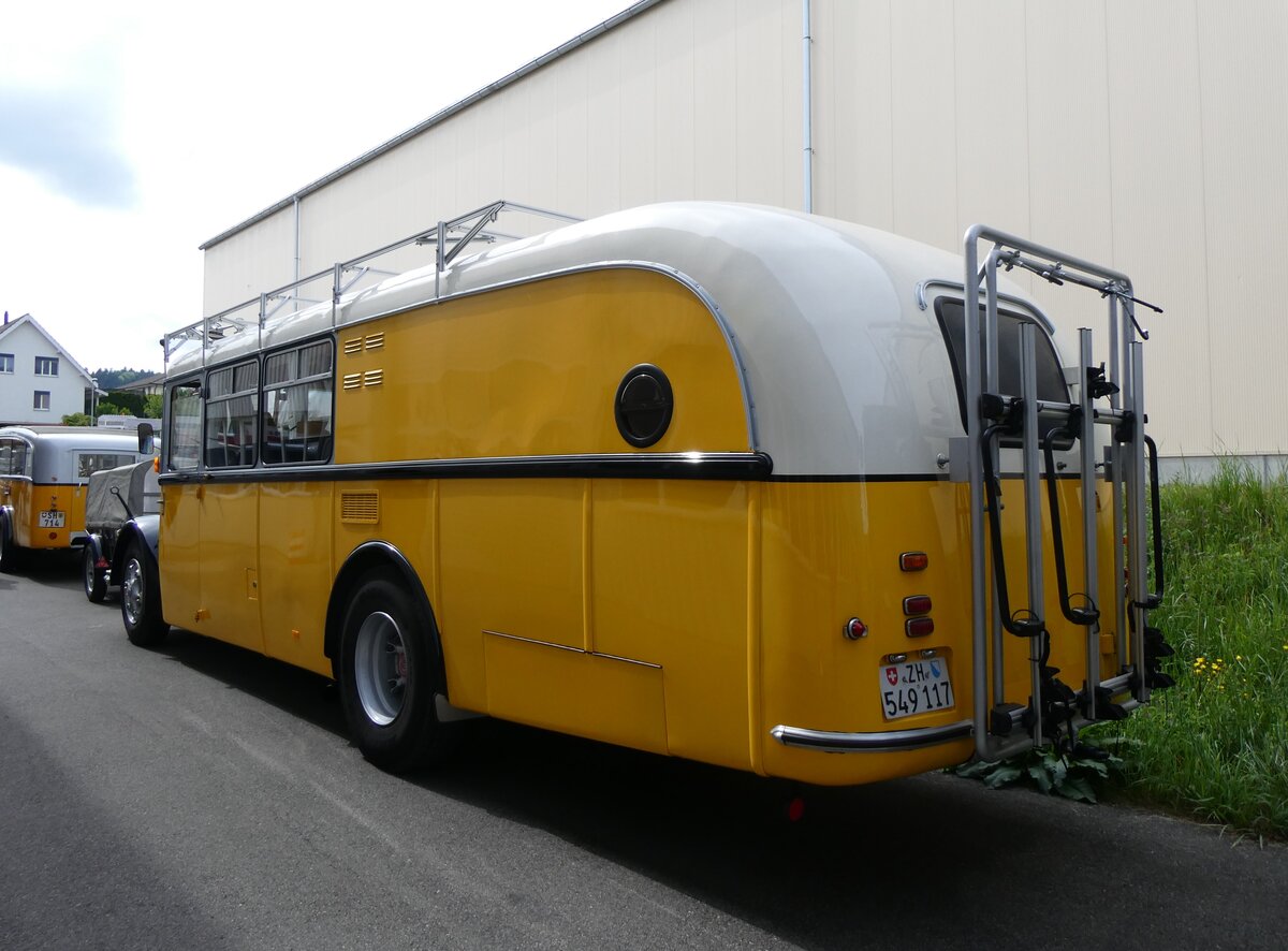 (262'013) - Frei, Fehraltdorf - ZH 549'117 - FBW/R&J (ex Bucheli, Kriens Nr. 15) am 4. Mai 2024 in Attikon, Wegm�ller