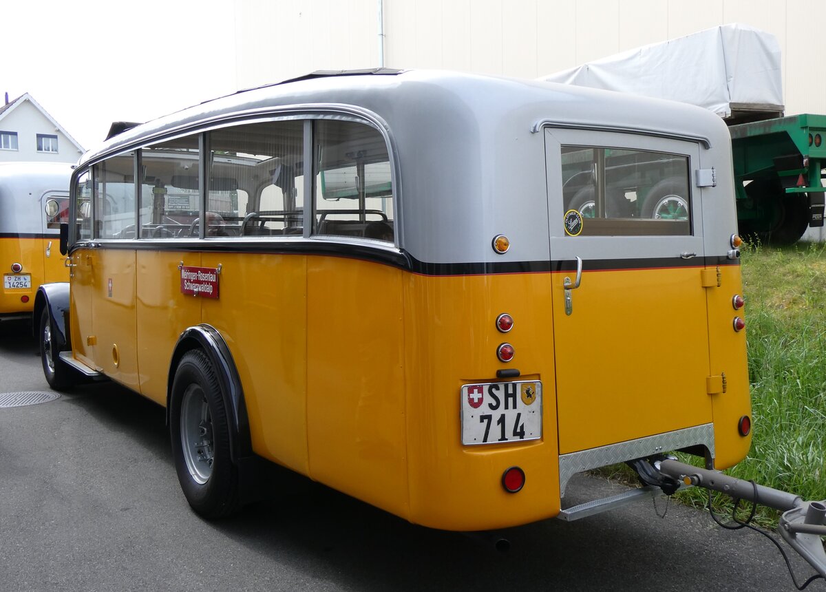 (262'023) - Roost, Bibern - SH 714 - Berna/Seitz (ex CIBA, Basel; ex P 1648) am 4. Mai 2024 in Attikon, Wegm�ller