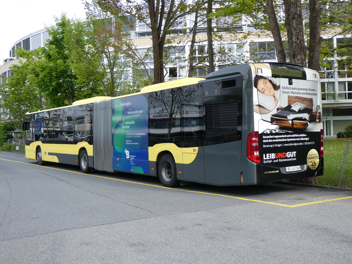 (262'220) - STI Thun - Nr. 704/BE 434'704 - Mercedes am 9. Mai 2024 bei der Schiffl�ndte Thun
