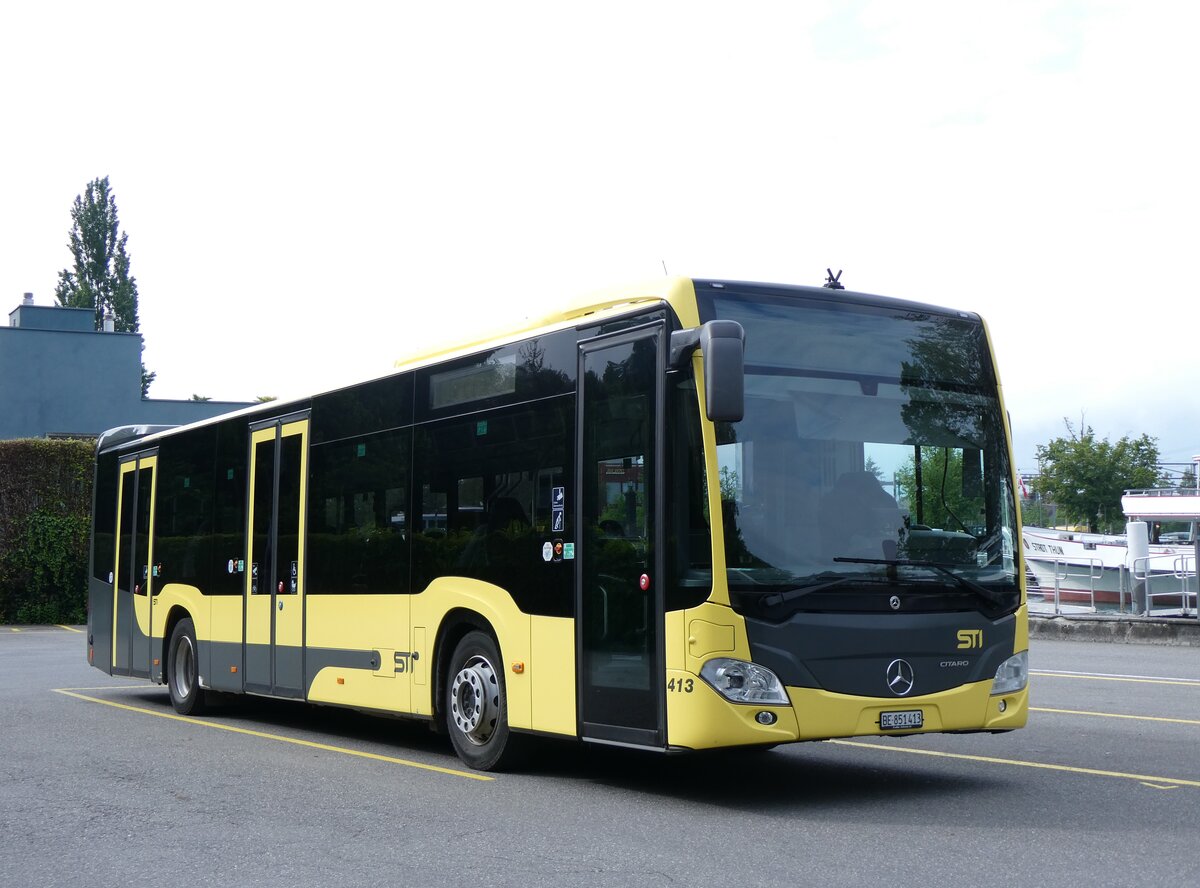 (262'221) - STI Thun - Nr. 413/BE 851'413 - Mercedes am 9. Mai 2024 bei der Schiffl�ndte Thun
