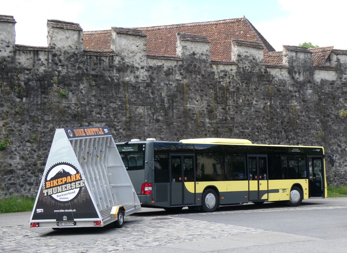 (262'234) - STI Thun - Nr. 153/BE 801'153 - MAN am 9. Mai 2024 in Thun, Berntorplatz 