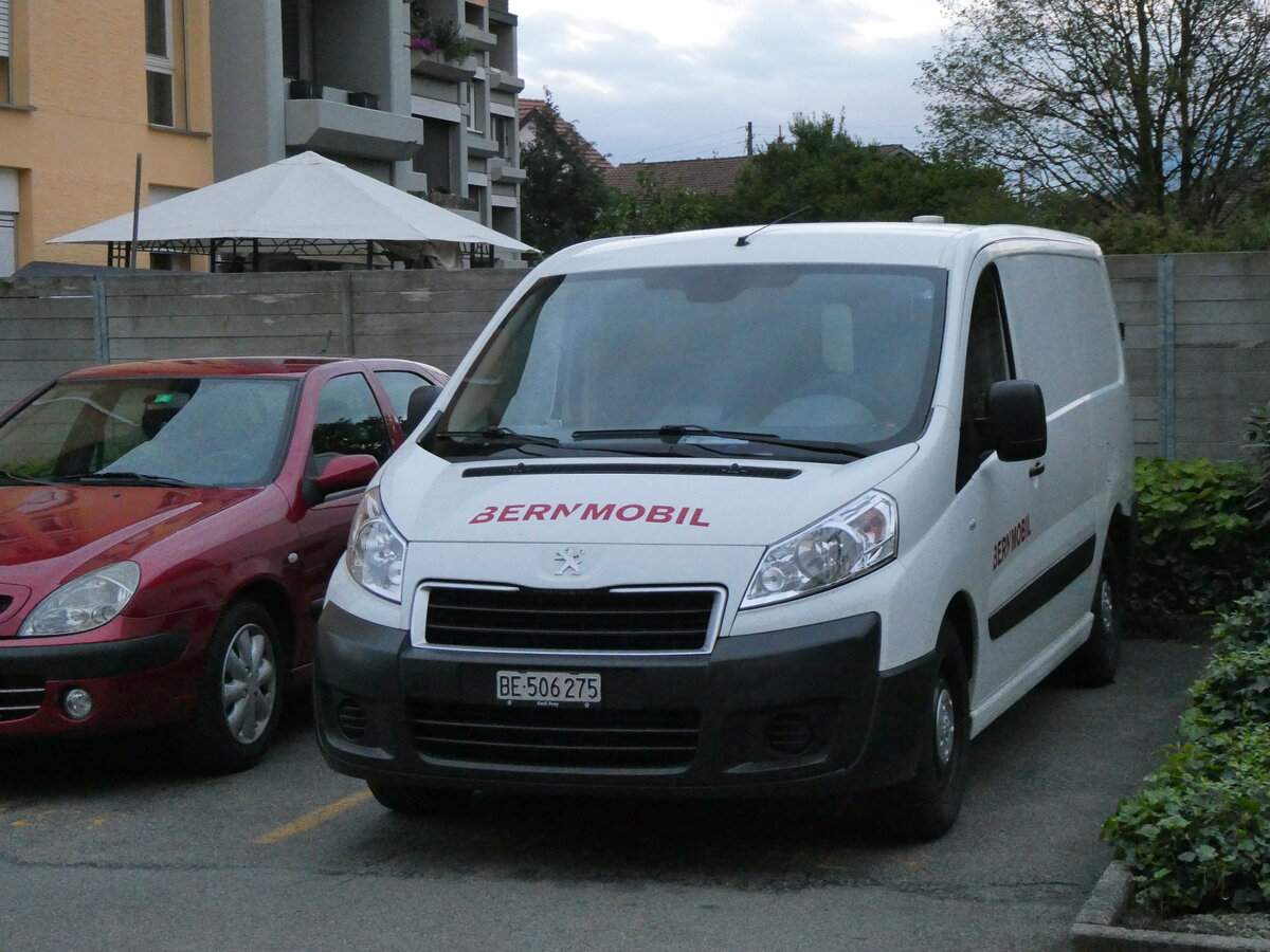 (262'237) - Bernmobil, Bern - BE 506'275 - Peugeot am 9. Mai 2024 in Thun-Lerchenfeld, Langestrasse