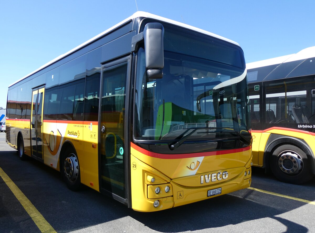 (262'272) - Fl�ck, Brienz - Nr. 29/BE 868'729/PID 11'831 - Iveco am 11. Mai 2024 in Kerzers, Interbus