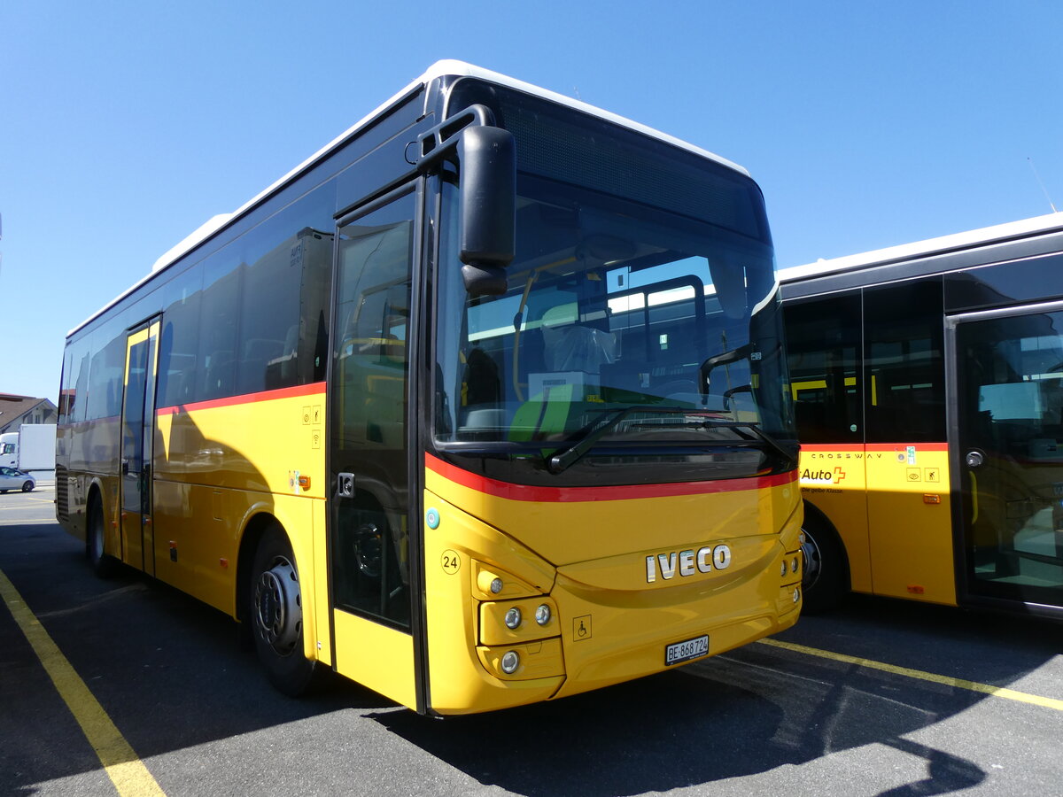 (262'273) - Fl�ck, Brienz - Nr. 24/BE 868'724/PID 11'593 - Iveco am 11. Mai 2024 in Kerzers, Interbus
