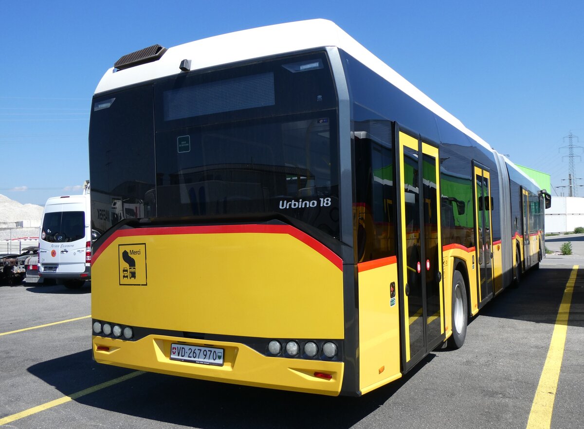 (262'286) - CarPostal Ouest - VD 267'970/PID 11'184 - Solaris am 11. Mai 2024 in Kerzers, Interbus