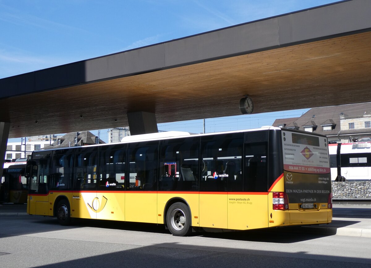 (262'311) - Voegtlin-Meyer, Brugg - Nr. 134/AG 462'166/PID 10'630 - MAN am 12. Mai 2024 beim Bahnhof Brugg