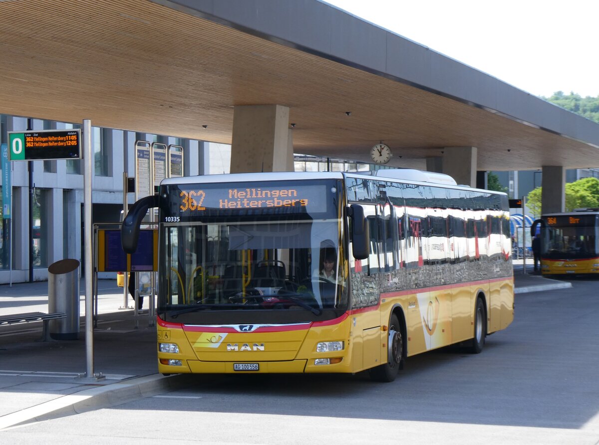 (262'313) - Voegtlin-Meyer, Brugg - Nr. 133/AG 100'556/PID 10'335 - MAN am 12. Mai 2024 beim Bahnhof Brugg