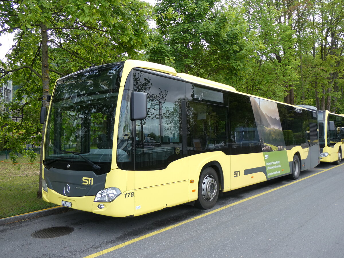 (262'402) - STI Thun - Nr. 178/BE 752'178 - Mercedes am 16. Mai 2024 bei der Schiffl�ndte Thun