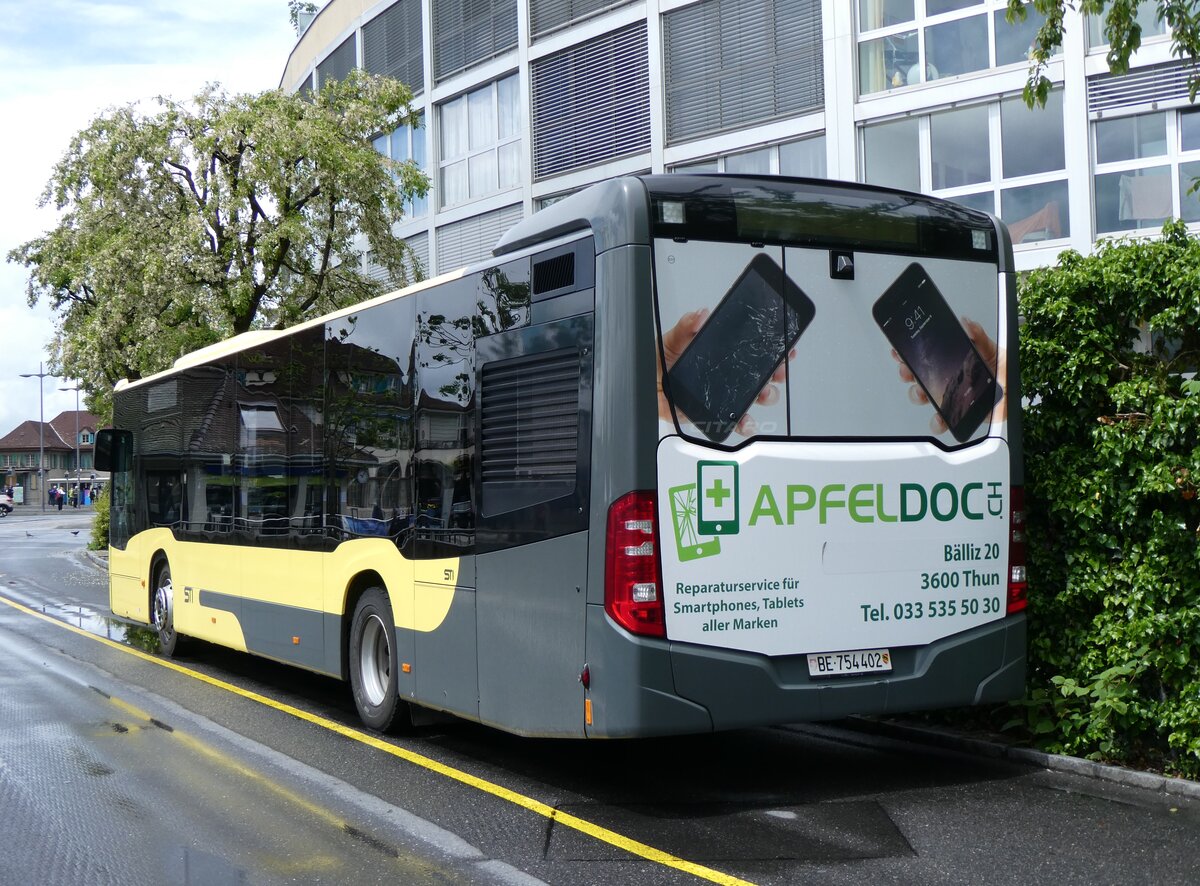 (262'756) - STI Thun - Nr. 402/BE 754'402 - Mercedes am 21. Mai 2024 bei der Schiffl�ndte Thun 