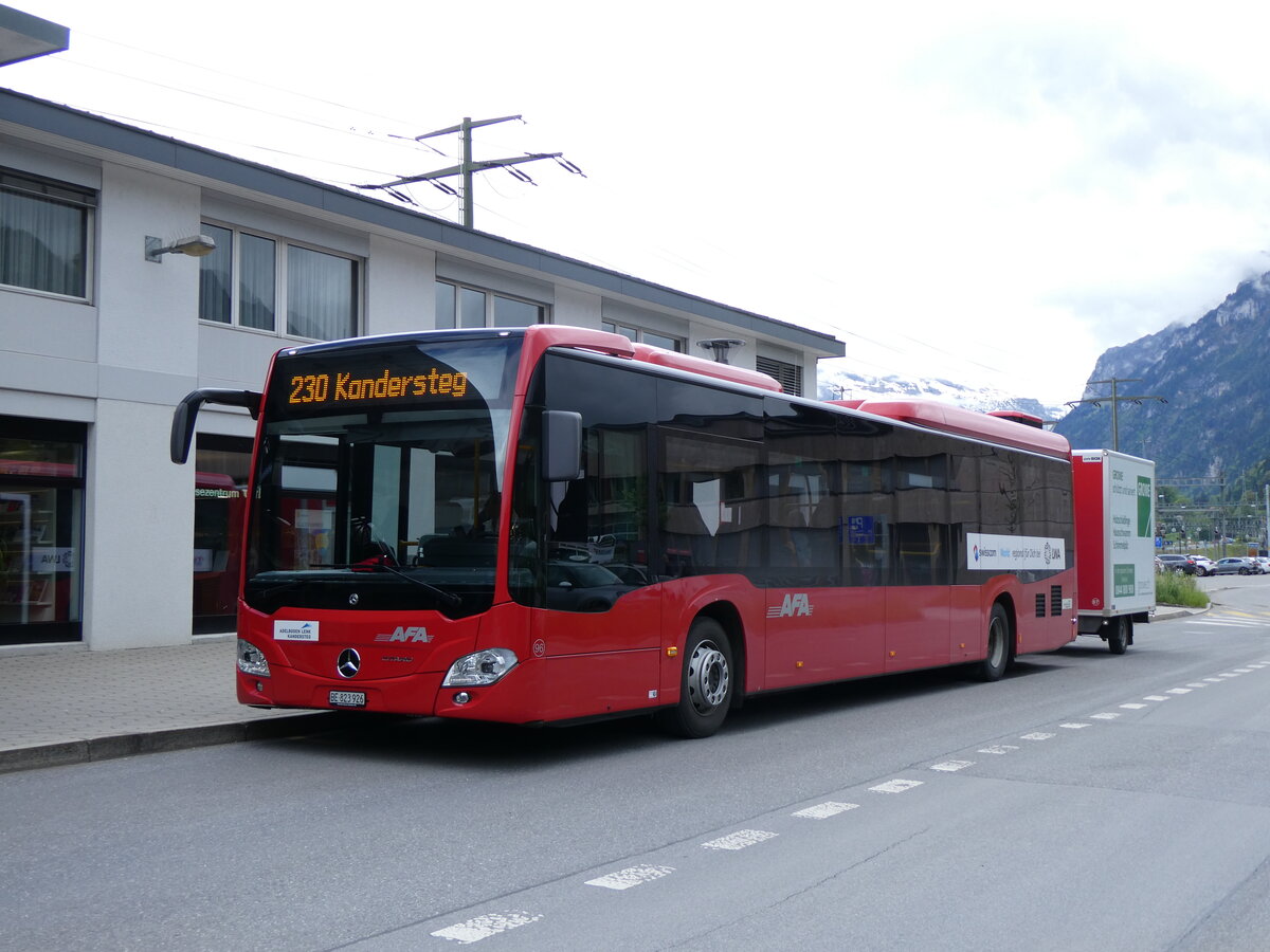 (262'766) - AFA Adelboden - Nr. 96/BE 823'926 - Mercedes am 22. Mai 2024 beim Bahnhof Frutigen