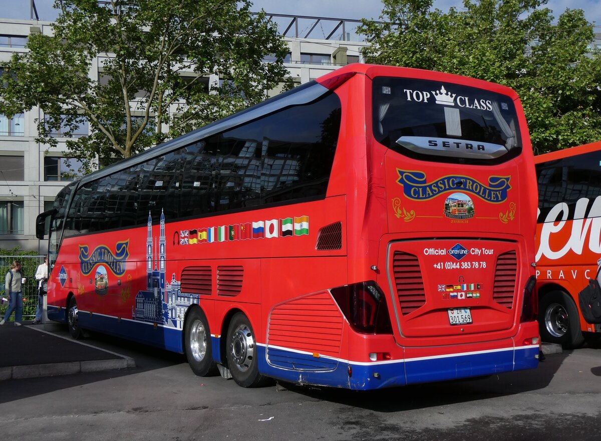 (262'900) - Meier, Z�rich - ZH 301'569 - Setra am 25. Mai 2024 in Z�rich, Sihlquai