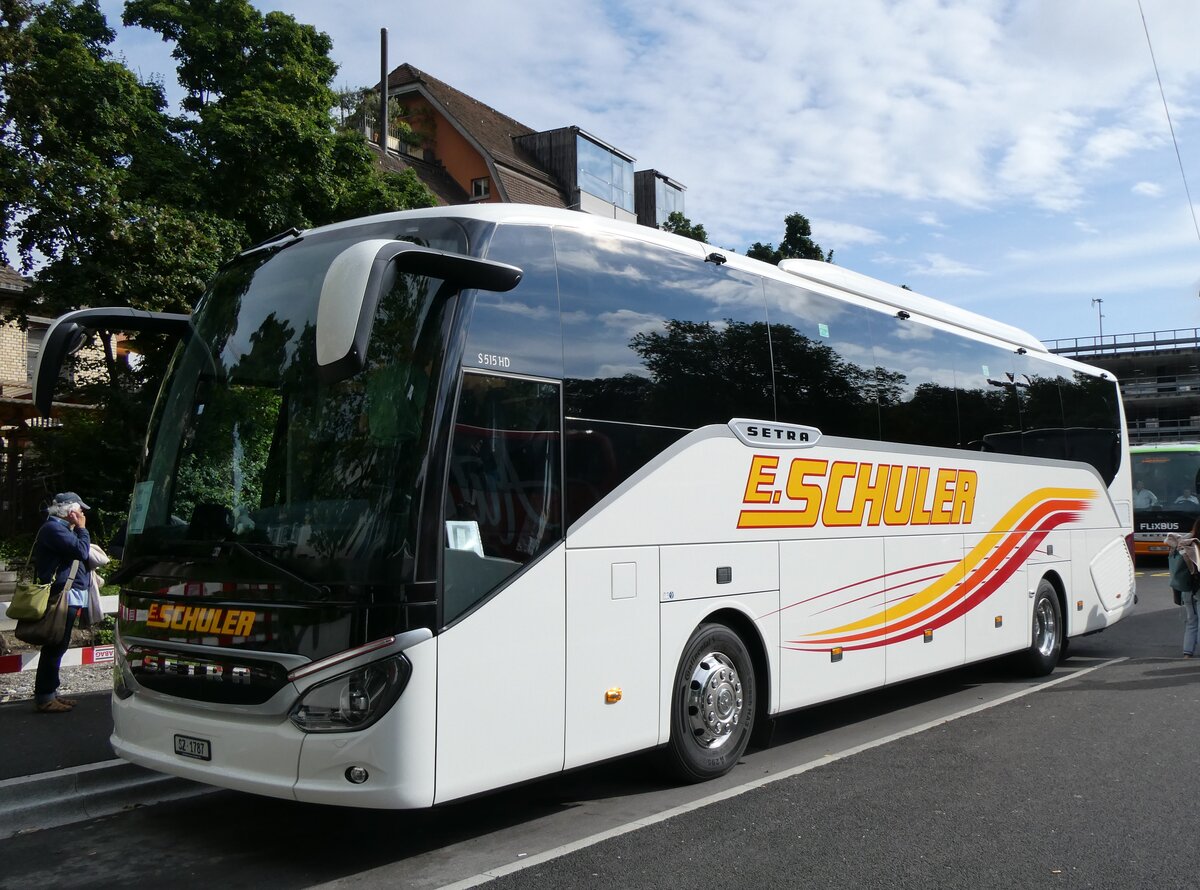 (262'913) - Schuler, Feusisberg - SZ 1787 - Setra am 25. Mai 2024 in Z�rich, Sihlquai