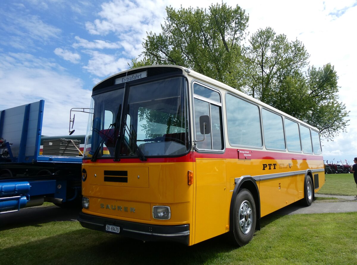 (262'952) - Oldtimer Garage, H�ri - ZH 69'470 - Saurer/R&J (ex Breu, Berneck; ex Matt, FL-Mauren Nr. 19; ex P 24'356) am 25. Mai 2024 in Arbon, Arbon Classics
