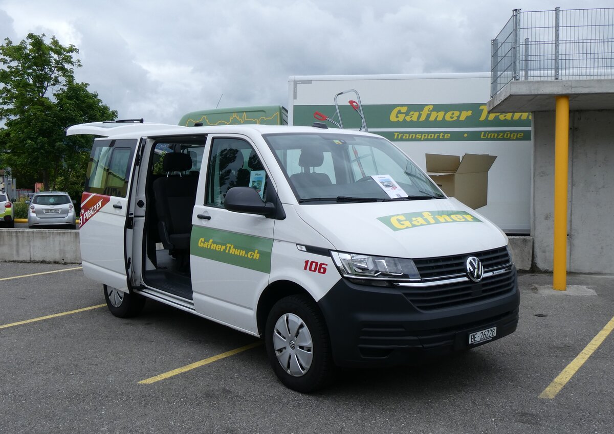 (263'305) - Gafner, Gwatt - Nr. 106/BE 26'228 - VW am 1. Juni 2024 in Gwatt, Garage