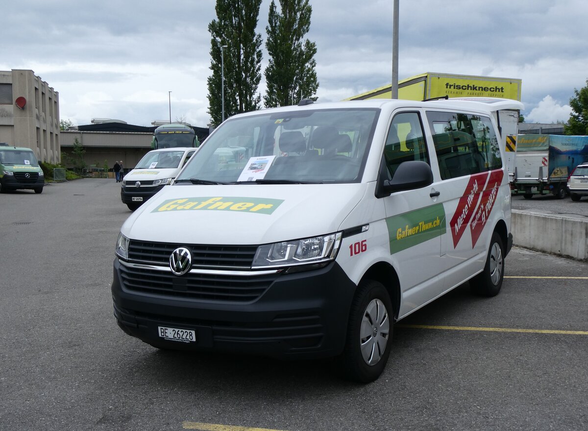 (263'306) - Gafner, Gwatt - Nr. 106/BE 26'228 - VW am 1. Juni 2024 in Gwatt, Garage