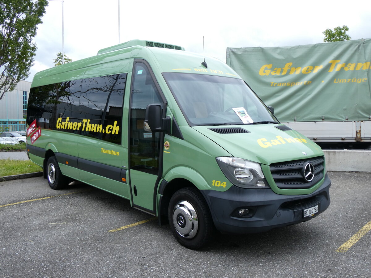(263'314) - Gafner, Gwatt - Nr. 104/BE 104'788 - Mercedes am 1. Juni 2024 in Gwatt, Garage