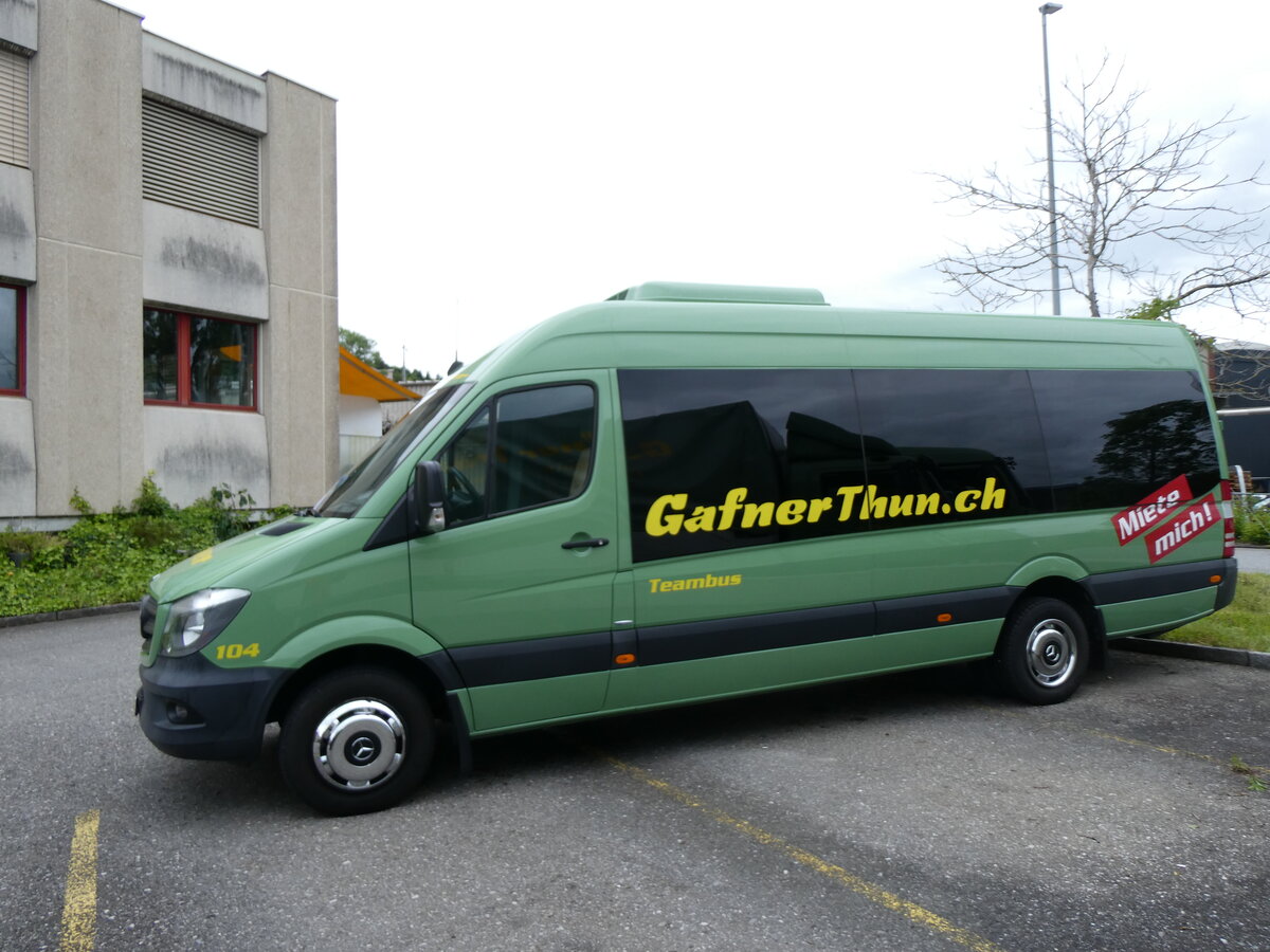 (263'315) - Gafner, Gwatt - Nr. 104/BE 104'788 - Mercedes am 1. Juni 2024 in Gwatt, Garage