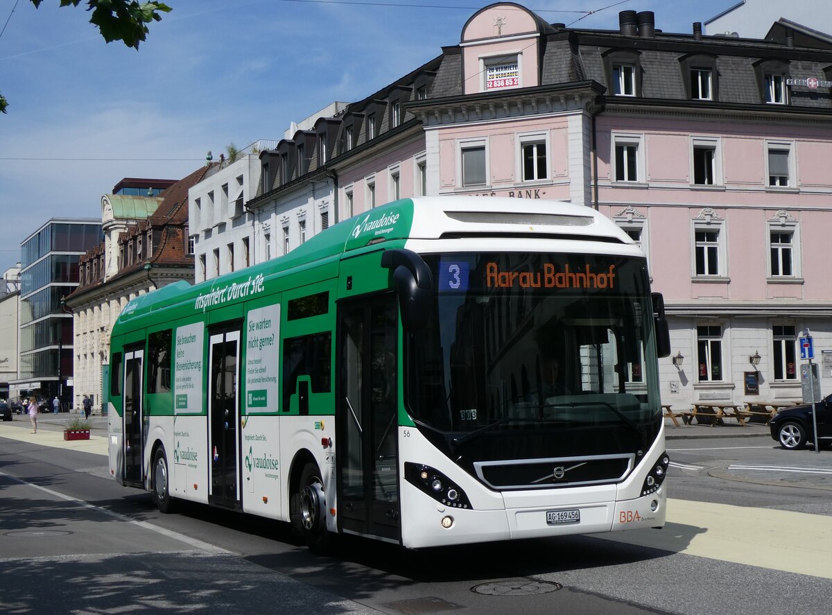 (263'407) - BBA Aarau - Nr. 56/AG 169'456 - Volvo am 6. Juni 2024 beim Bahnhof Aarau