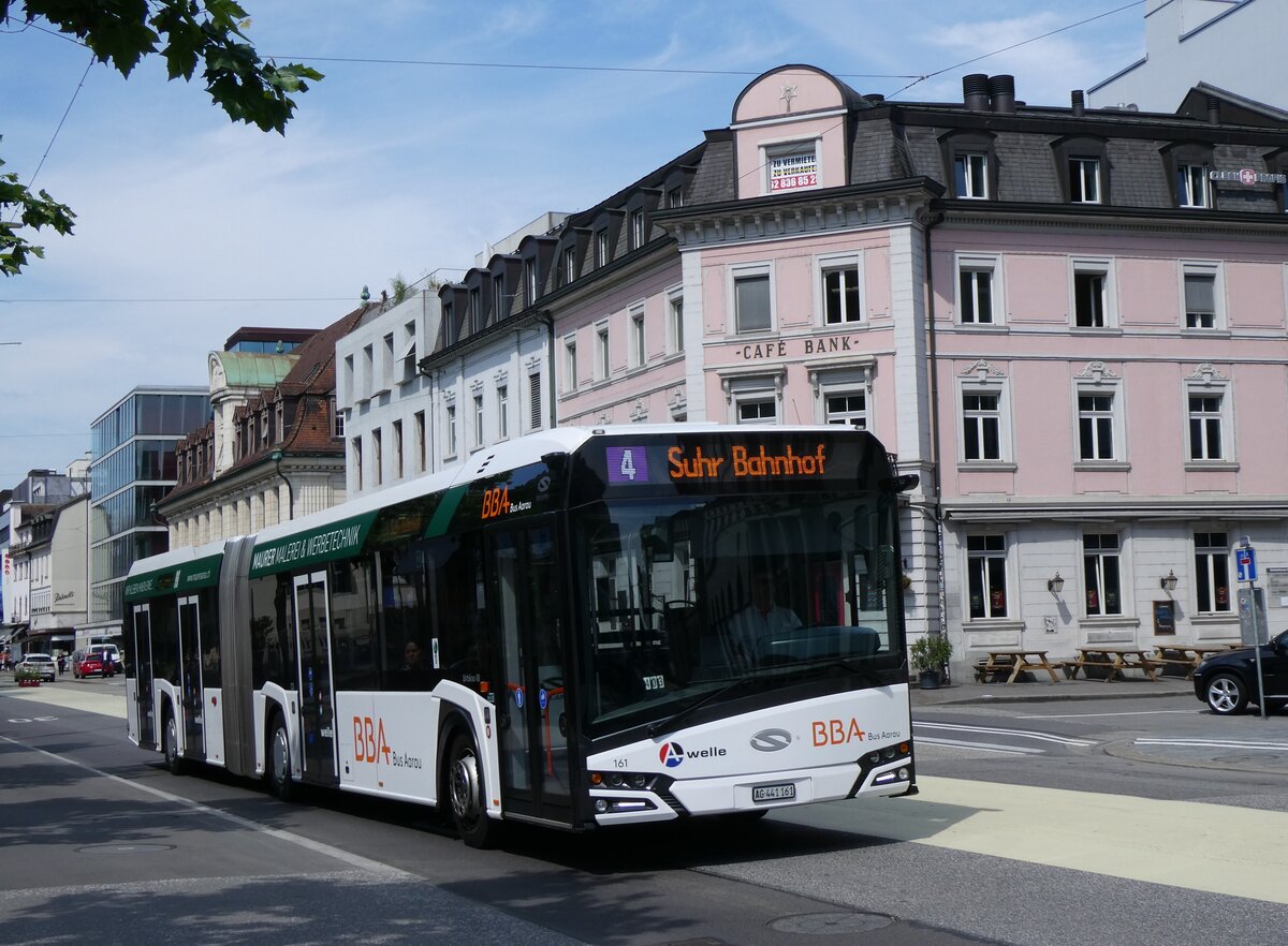 (263'409) - BBA Aarau - Nr. 161/AG 441'161 - Solaris am 6. Juni 2024 beim Bahnhof Aarau