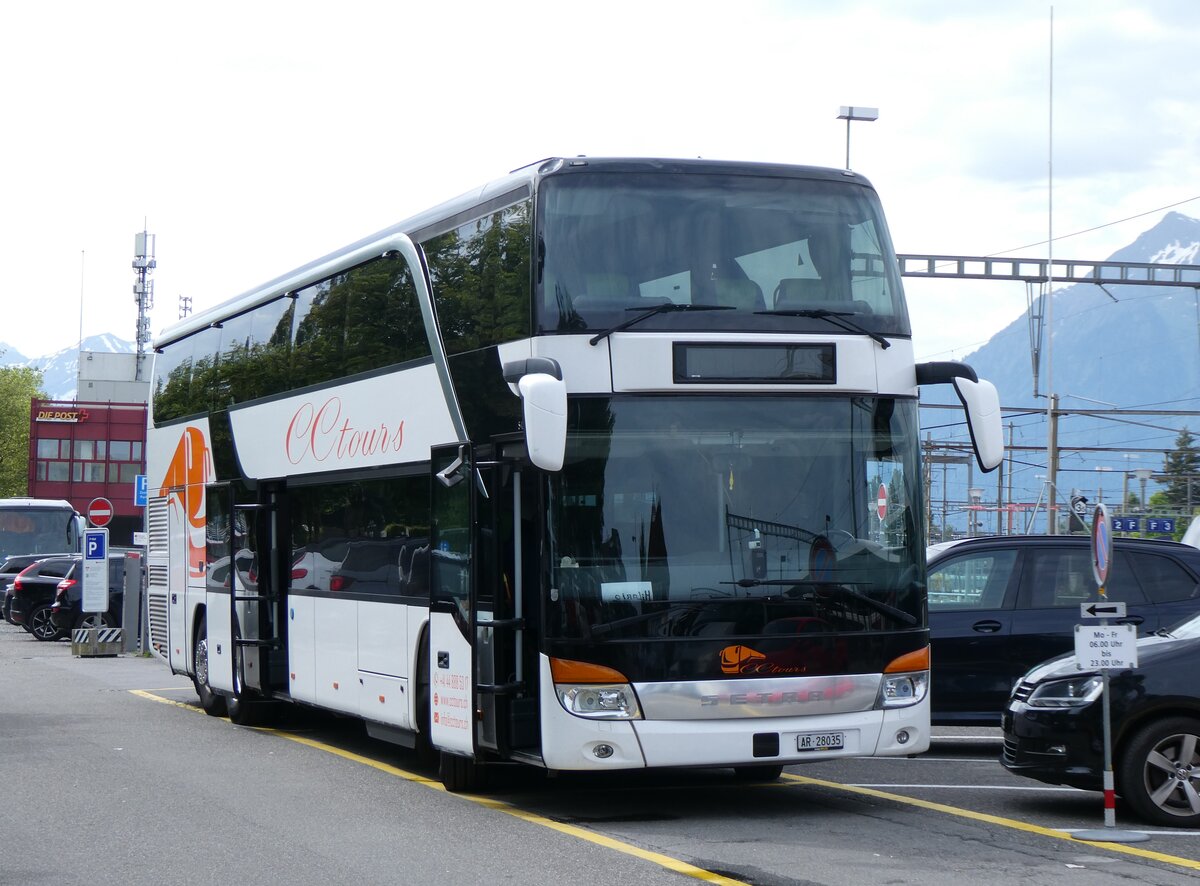 (263'444) - CC-Tours, Effretikon - AR 28'035 - Setra am 8. Juni 2024 in Thun, CarTerminal