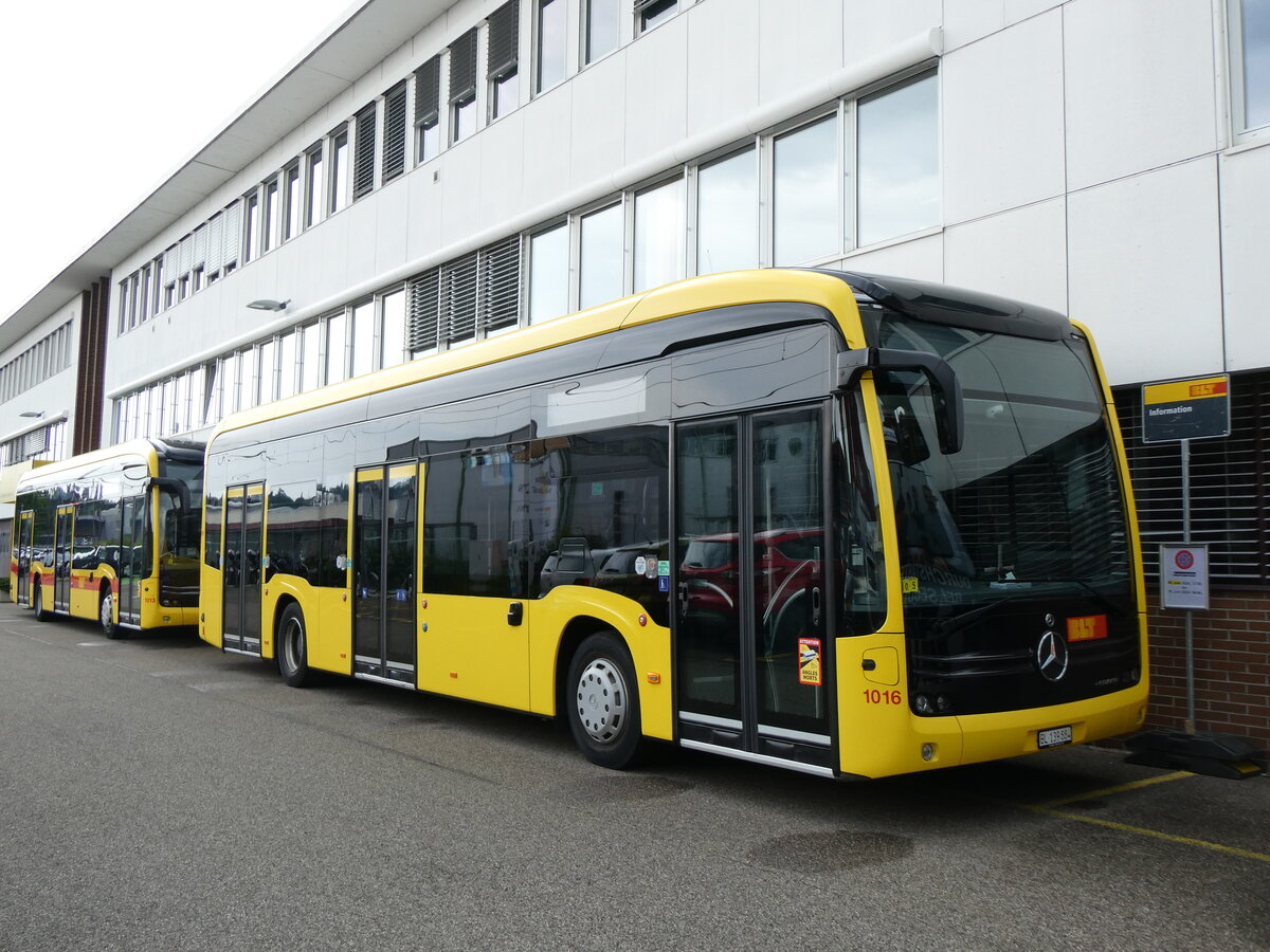 (263'455) - BLT Oberwil - Nr. 1016/BL 139'884 - eMercedes am 8. Juni 2024 in Oberwil, Depot H�slimatt