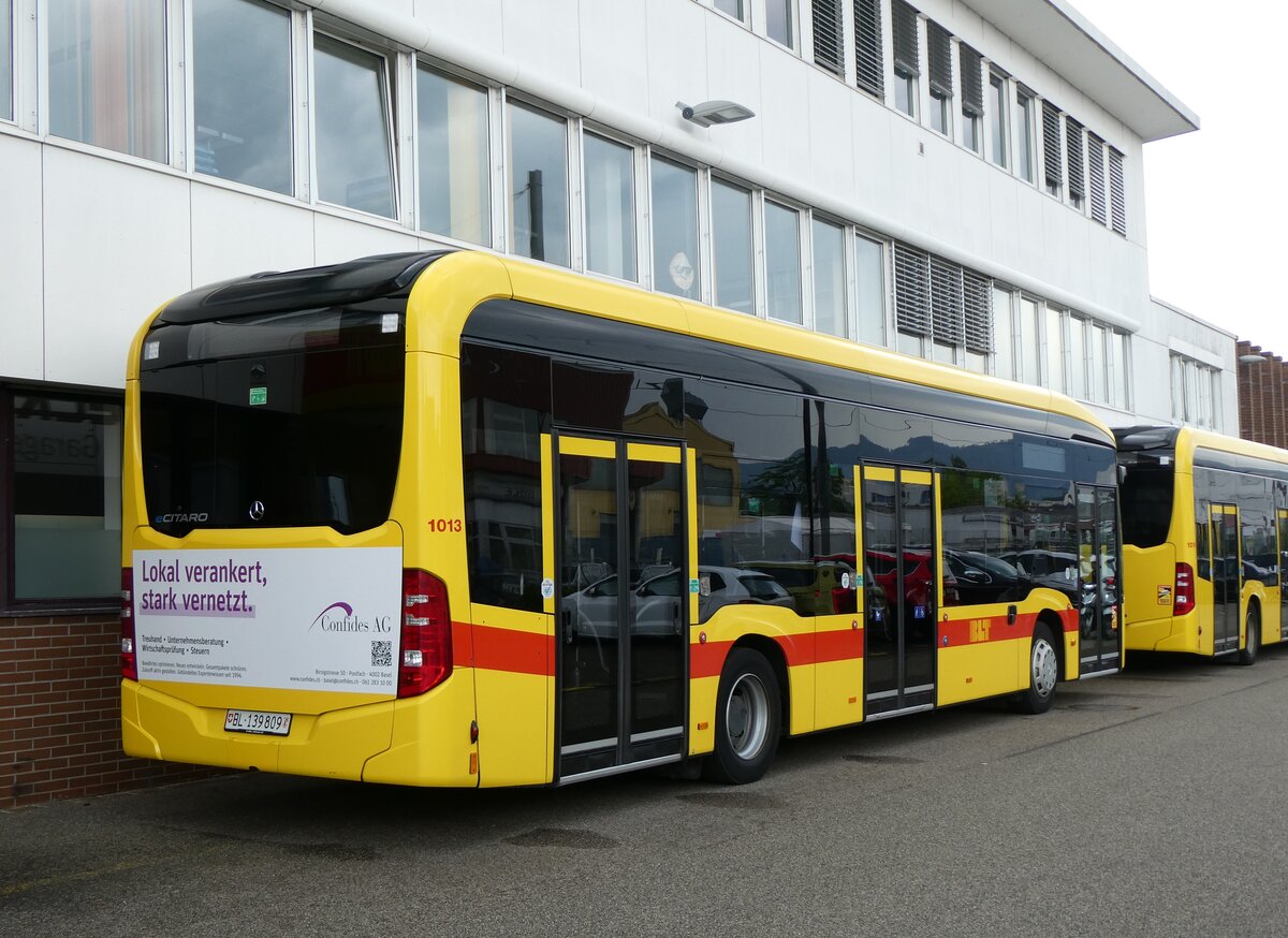 (263'463) - BLT Oberwil - Nr. 1013/BL 139'809 - eMercedes am 8. Juni 2024 in Oberwil, Depot H�slimatt