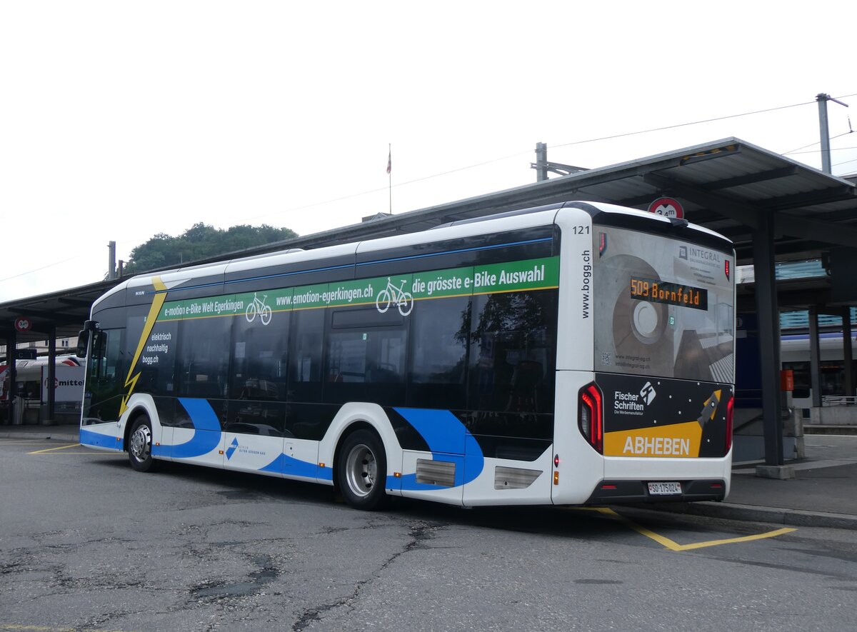 (263'499) - BOGG Wangen b.O. - Nr. 121/SO 175'024 - eMAN am 9. Juni 2024 beim Bahnhof Olten