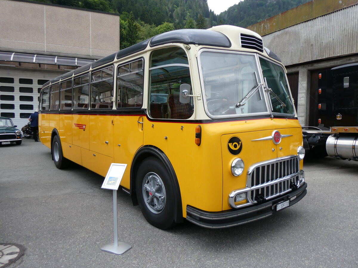 (263'529) - Barenco, Faido - TI 109'318 - FBW/Gangloff (ex Steiner, Bern; ex P 24'048; ex P 21'548) am 9. Juni 2024 in Faido, Garage