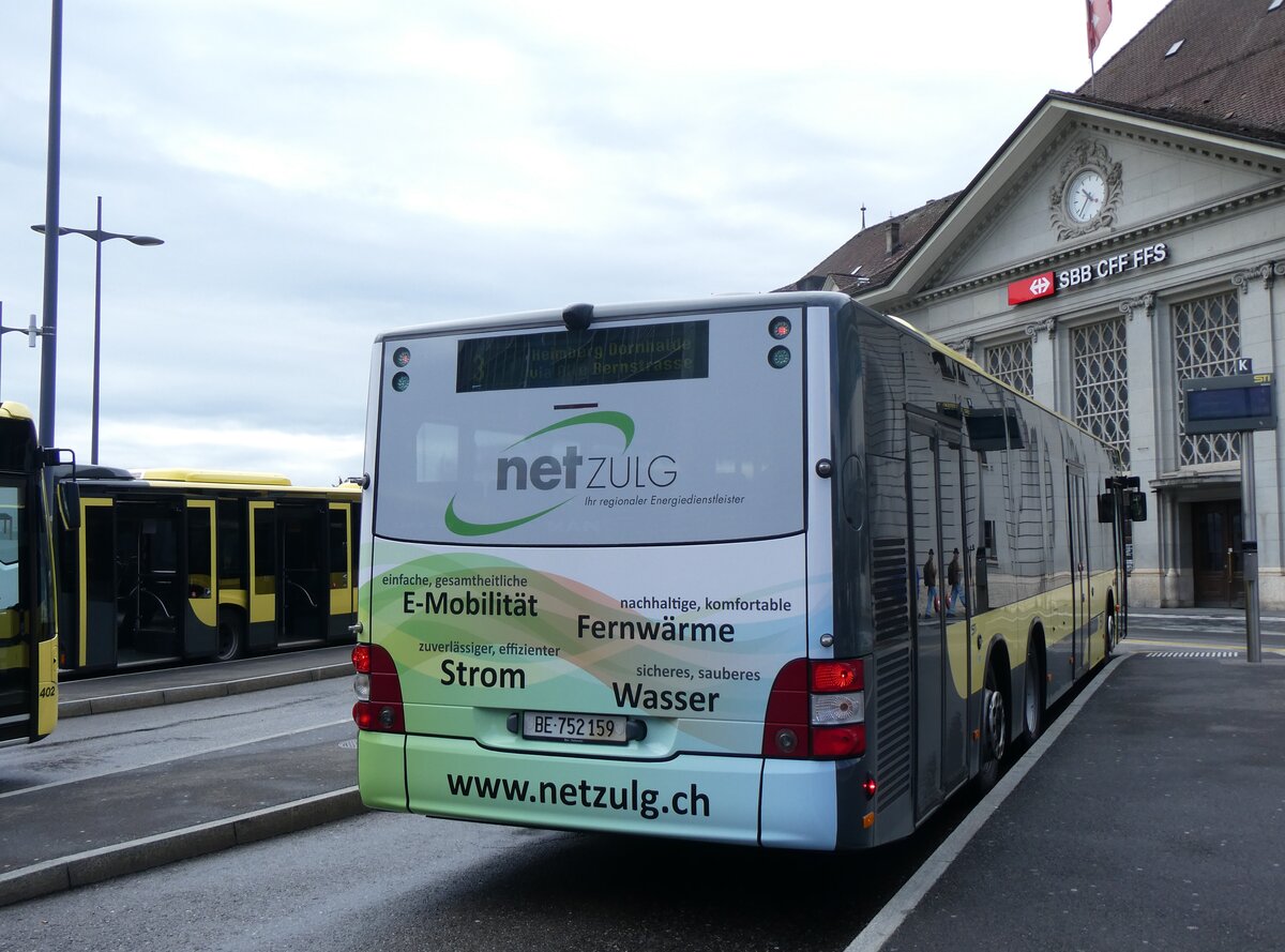 (263'645) - STI Thun - Nr. 159/BE 752'159 - MAN am 10. Juni 2024 beim Bahnhof Thun