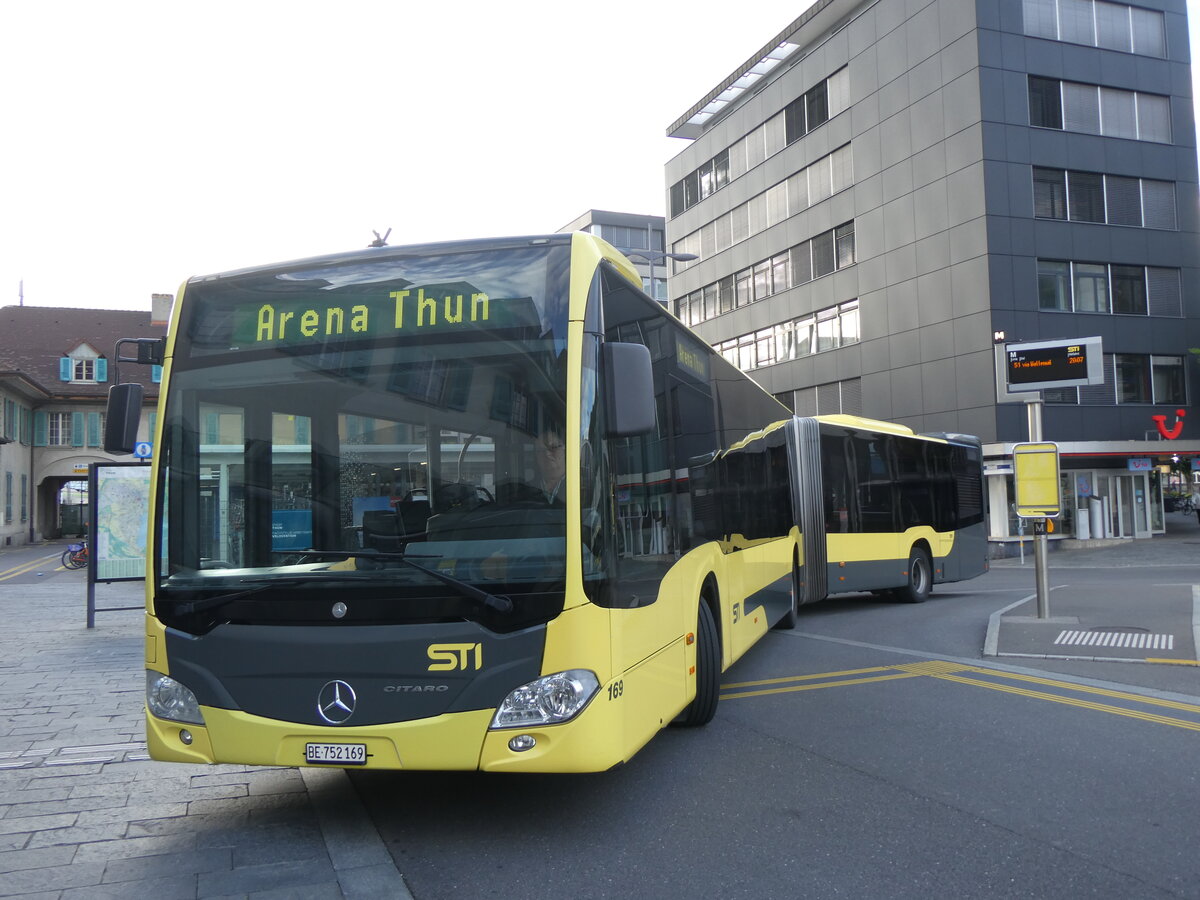 (263'687) - STI Thun - Nr. 169/BE 752'169 - Mercedes am 14. Juni 2024 beim Bahnhof Thun