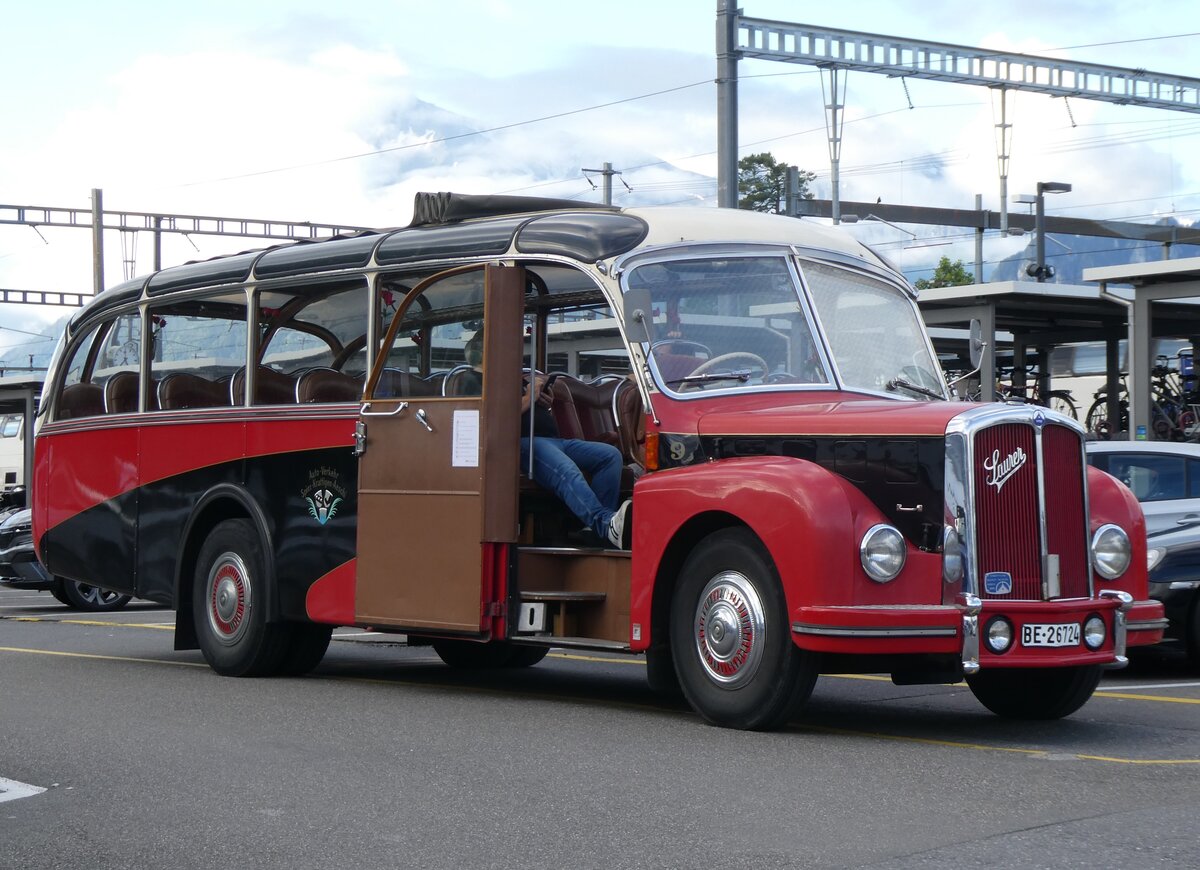 (263'694) - Gafner, Gwatt - Nr. 9/BE 26'724 - Saurer/R&J (ex ASKA Aeschi Nr. 9) am 16. Juni 2024 in Thun, CarTerminal