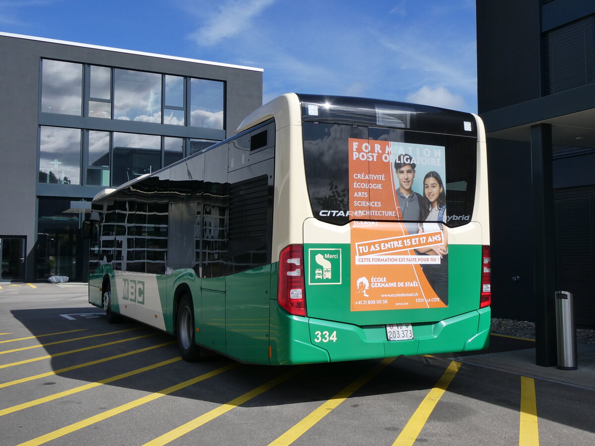 (263'713) - MBC Morges - Nr. 334/VD 203'373 - Mercedes am 16. Juni 2024 in Winterthur, Daimler Buses