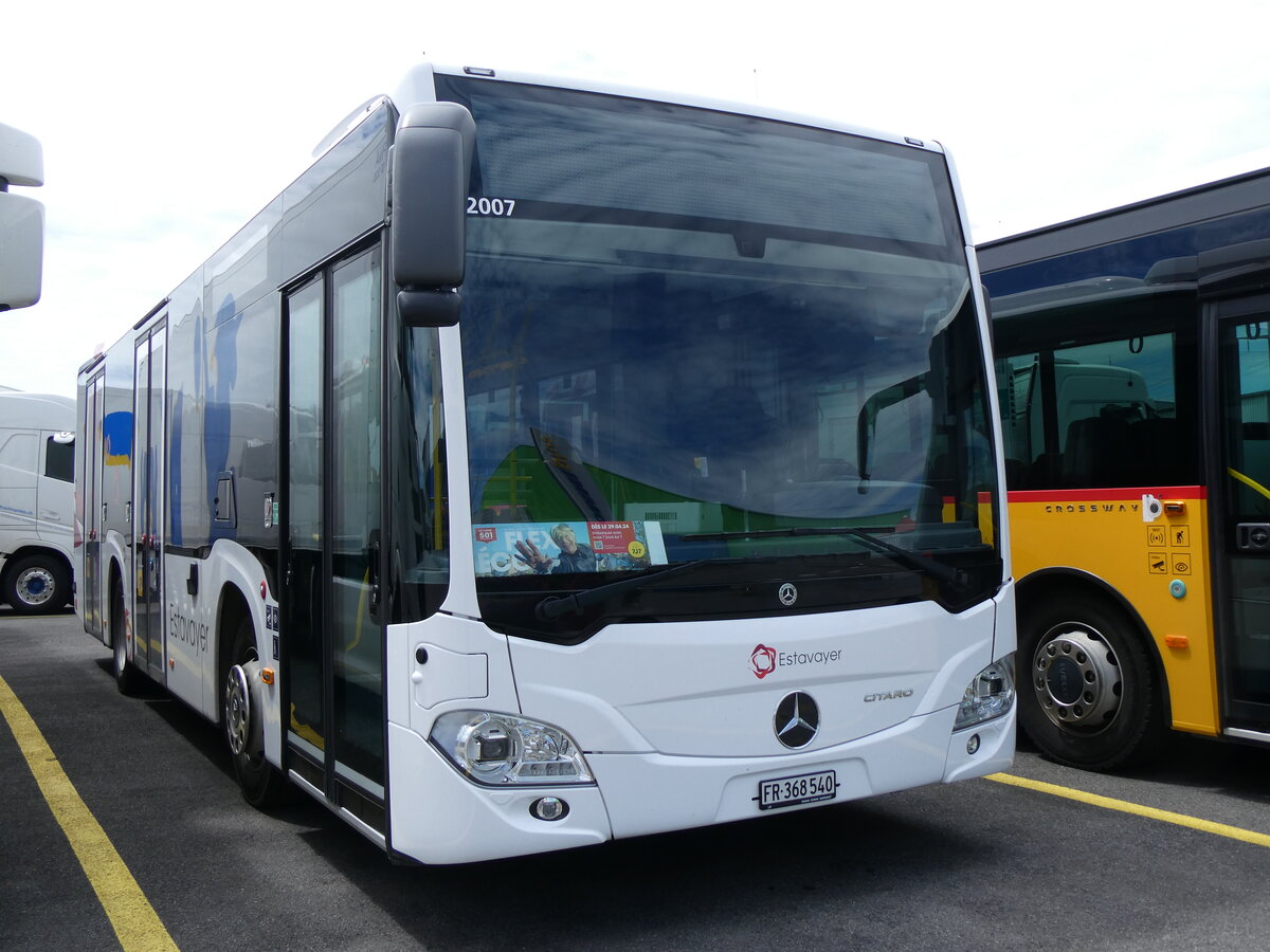(263'731) - CarPostal Ouest - FR 368'540/PID 12'007 - Mercedes am 16. Juni 2024 in Kerzers, Interbus
