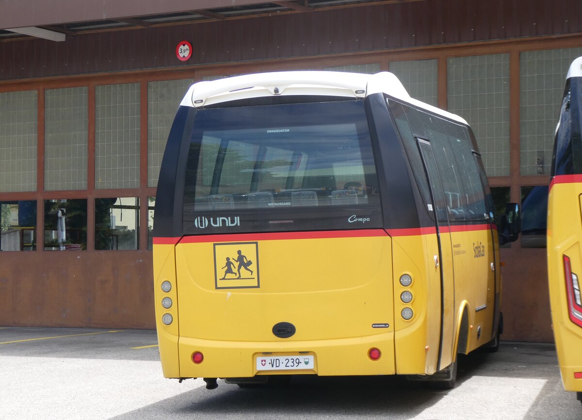 (263'771) - SEFA, Aubonne - VD 239/PID 10'188 - Iveco/UNVI am 16. Juni 2024 in Yverdon, Postgarage