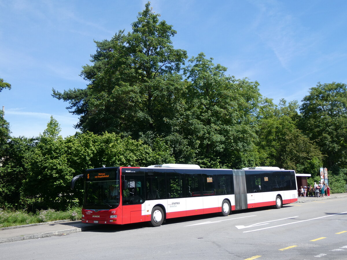 (263'793) - SW Winterthur - Nr. 372/ZH 501'372 - MAN am 18. Juni 2024 in Winterthur, Technorama