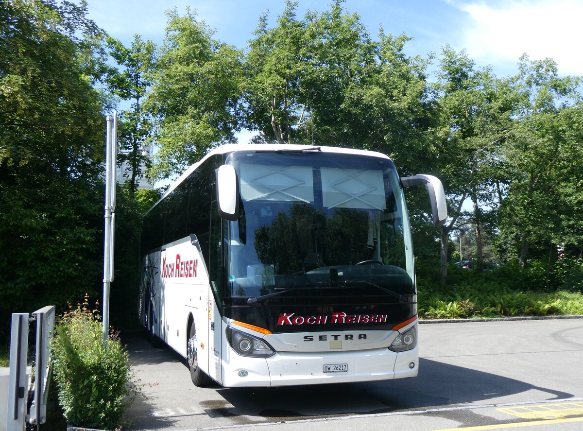 (263'802) - Koch, Giswil - OW 26'217 - Setra am 18. Juni 2024 in Winterthur, Technorama