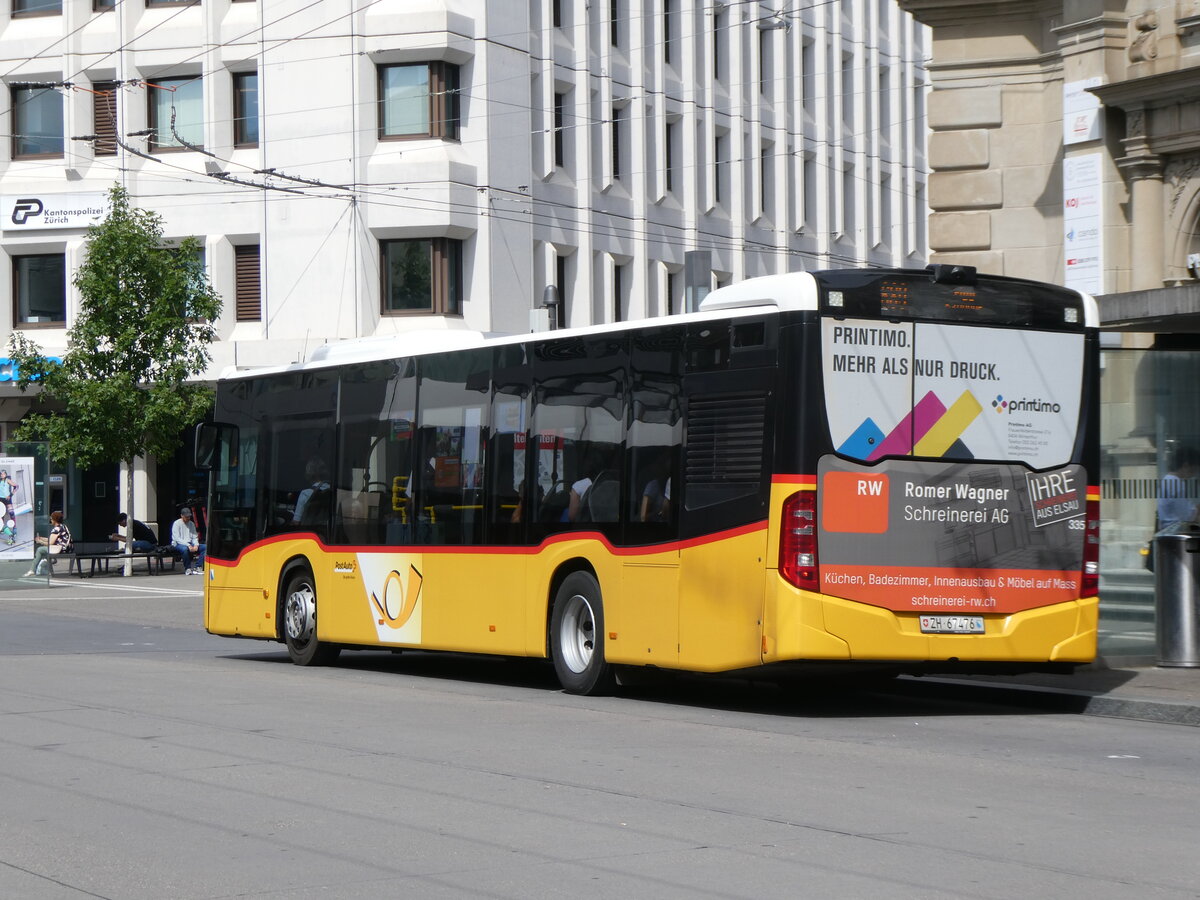 (263'812) - Steiger, Schlatt - Nr. 335/ZH 67'476/PID 10'849 - Mercedes am 18. Juni 2024 beim Hauptbahnhof Winterthur