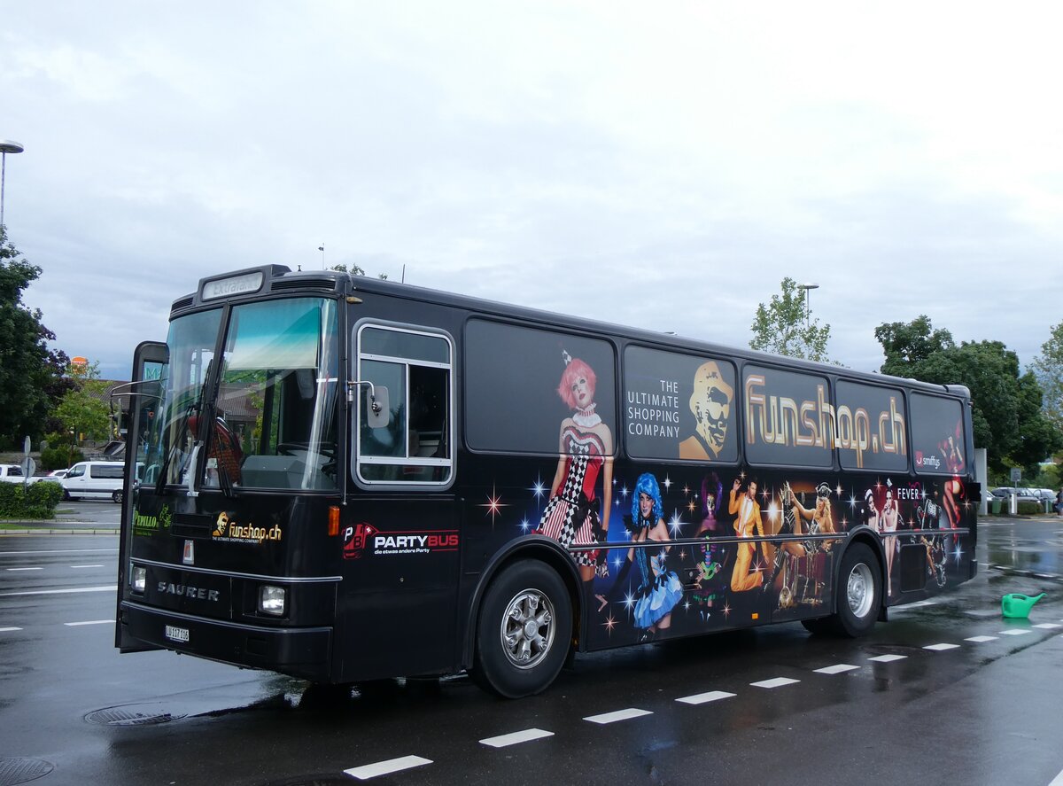 (263'927) - Party-Bus, Grosswangen - LU 117'116 - Saurer/R&J (ex Wohlgemuth, Hochwald) am 22. Juni 2024 in Rothenburg, Luzerner Rastst�tte