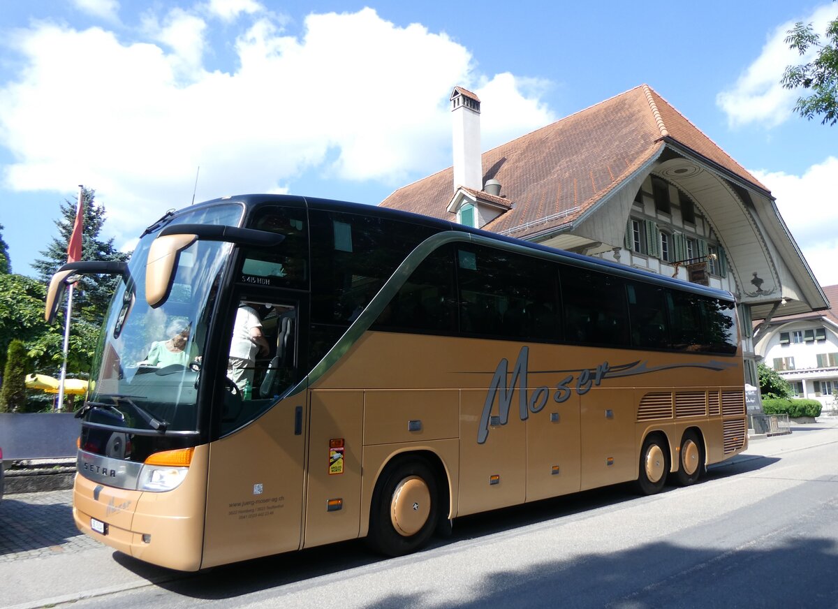 (264'029) - Moser, Teuffenthal - BE 5334 - Setra am 25. Juni 2024 in L�tzelfl�h, Gasthof Ochsen