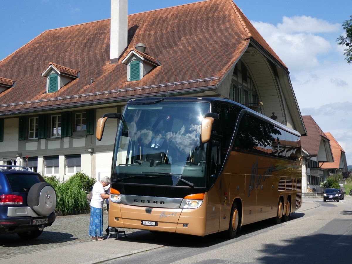 (264'030) - Moser, Teuffenthal - BE 5334 - Setra am 25. Juni 2024 in L�tzelfl�h, Gasthof Ochsen