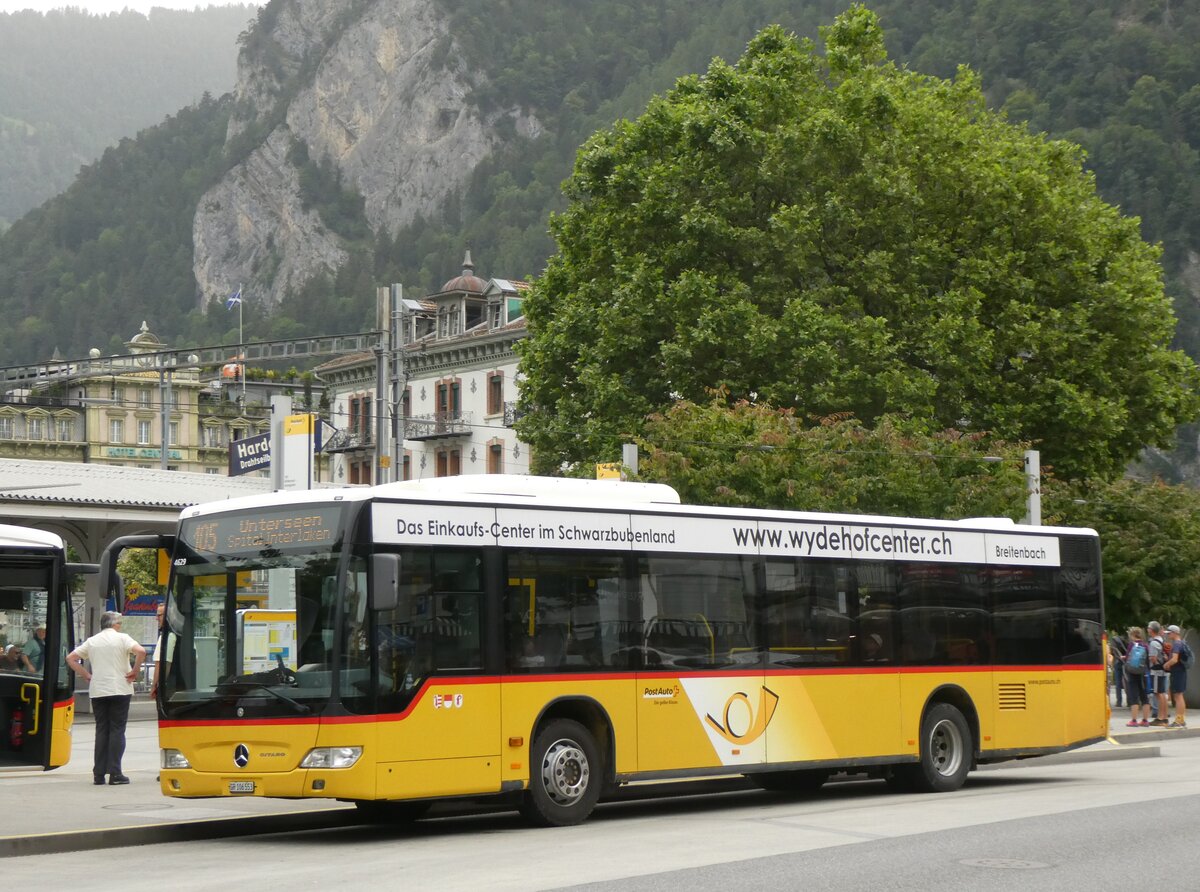 (264'211) - PostAuto Graub�nden - GR 106'553/PID 4629 - Mercedes (ex PostAuto Nordschweiz) am 29. Juni 2024 beim Bahnhof Interlaken West