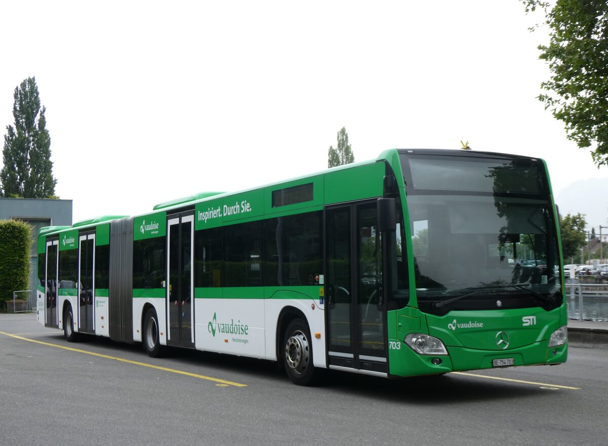 (264'212) - STI Thun - Nr. 703/BE 754'703 - Mercedes am 29. Juni 2024 bei der Schiffl�ndte Thun