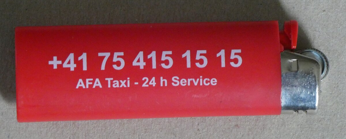 (264'251) - AFA-Feuerzeug am 1. Juli 2024 in Thun (R�ckseite)