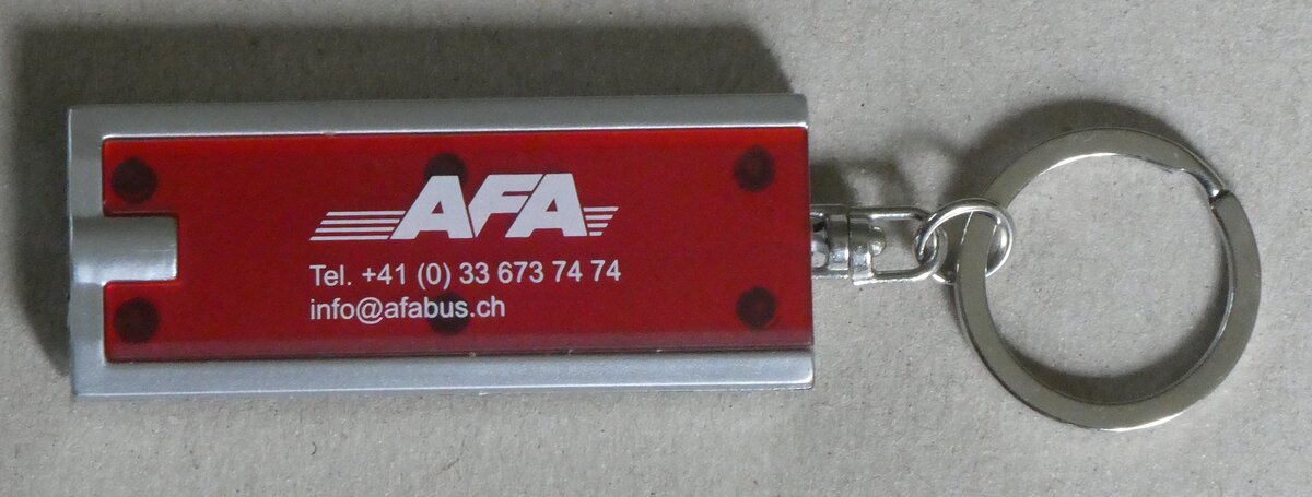 (264'253) - AFA-Schl�sselanh�nger mit L�mpli am 1. Juli 2024 in Thun