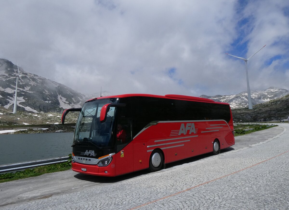 (264'259) - AFA Adelboden - Nr. 15/BE 26'702 - Setra am 2. Juli 2024 in Gotthard, Passh�he