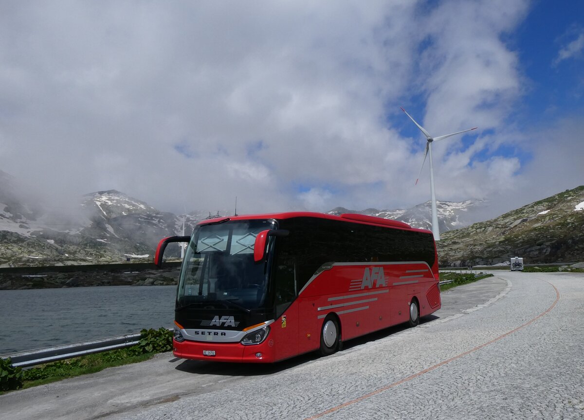 (264'260) - AFA Adelboden - Nr. 15/BE 26'702 - Setra am 2. Juli 2024 in Gotthard, Passh�he